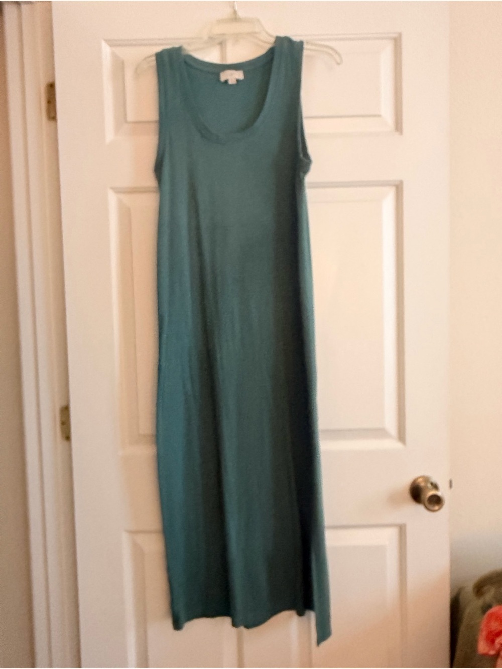 LOFT Sleeveless Teal Maxi Dress